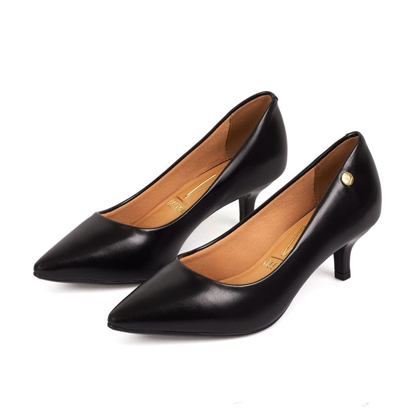 Tacón-Cerrado-Medio-Para-Mujer-Negro-Vizzano-Talla-38-3