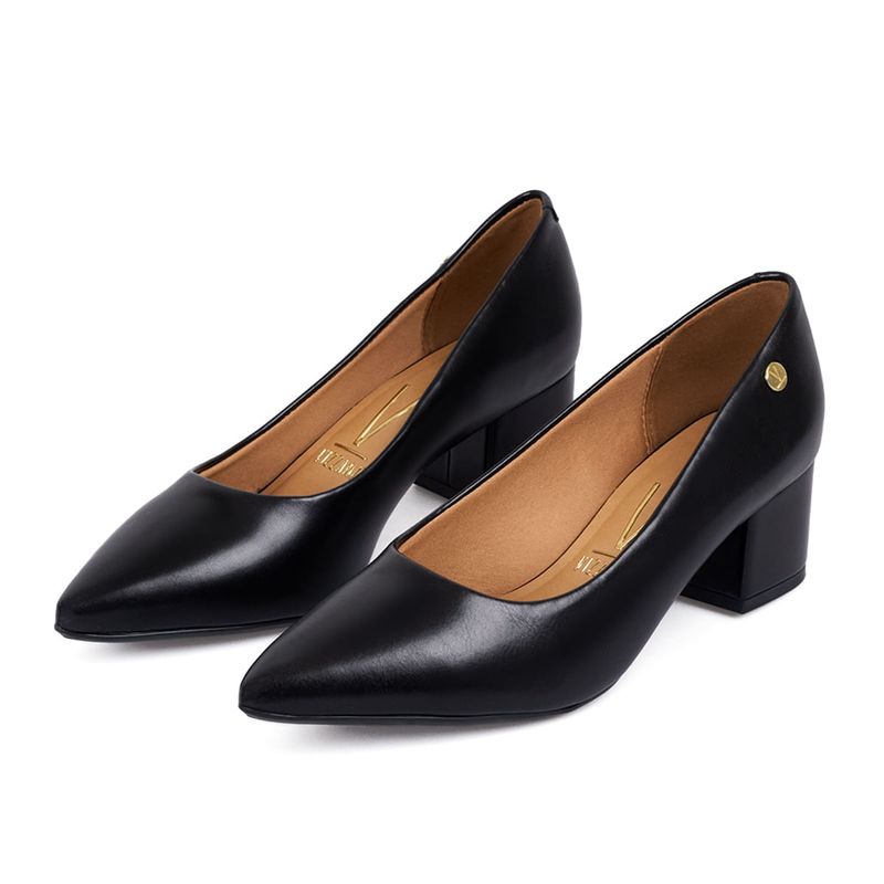 Tacón-Cerrado-Medio-Para-Mujer-Negro-Vizzano-Talla-38-3