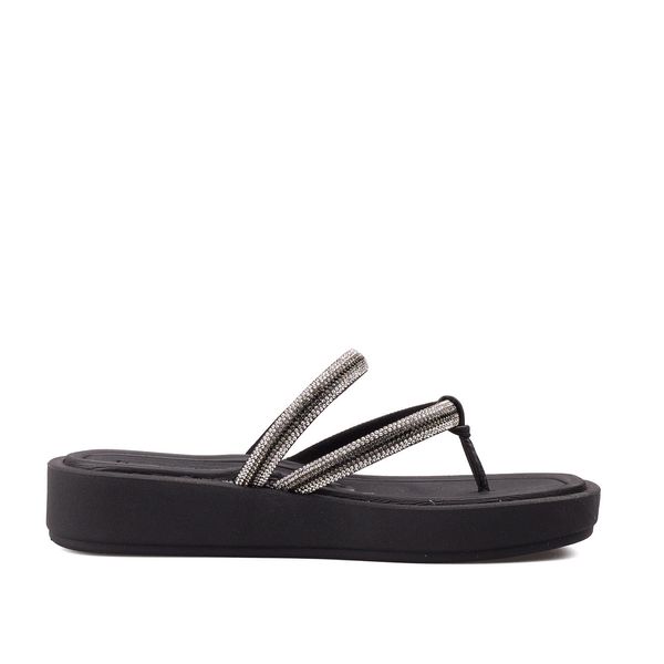 Sandalias Planta Media Para Mujer Negro Beira Rio