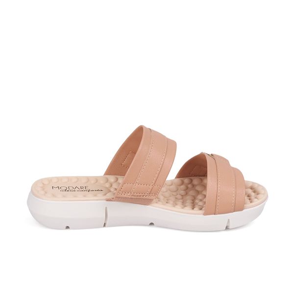 Sandalias Zueca Planta Media Para Mujer Nude Modare