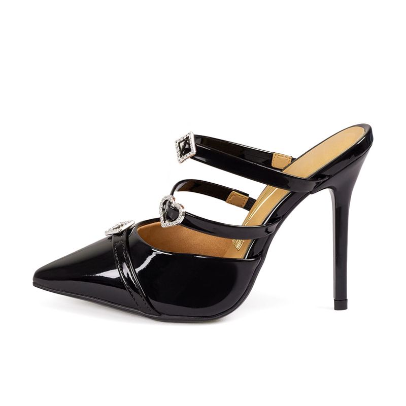 Tacón-Destalonado-Alto-Para-Mujer-Negro-Vizzano-Talla-34-0