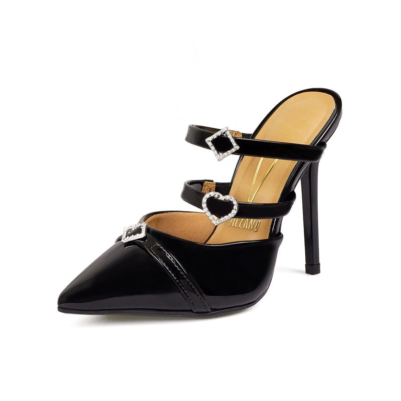Tacón-Destalonado-Alto-Para-Mujer-Negro-Vizzano-Talla-34-2