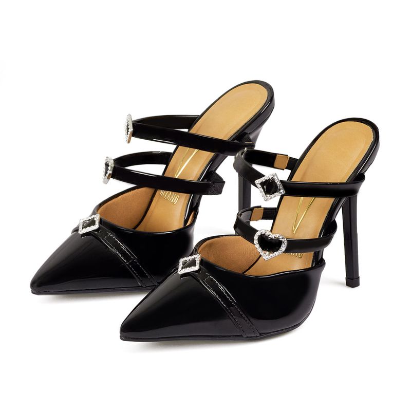 Tacón-Destalonado-Alto-Para-Mujer-Negro-Vizzano-Talla-34-3