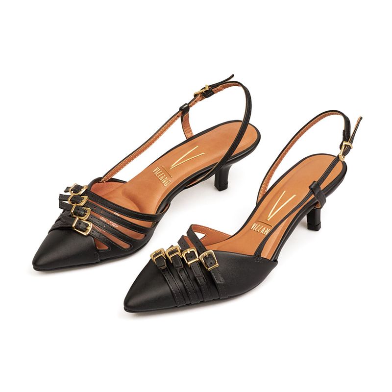 Tacón-Destalonado-Medio-Para-Mujer-Negro-Vizzano-Talla-35-3