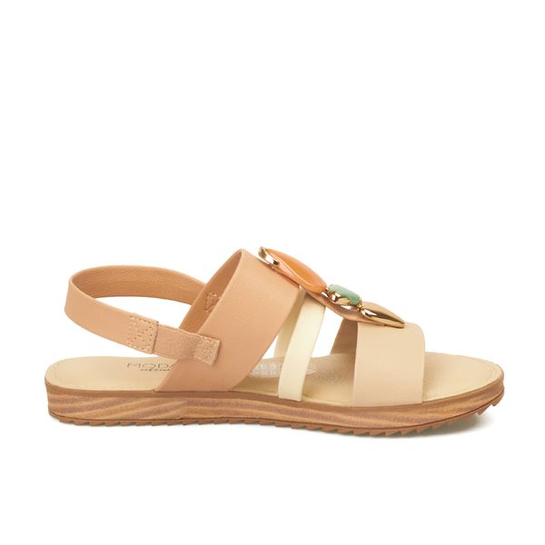 Sandalias Planta Baja Para Mujer Nude Modare