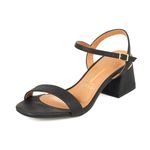 Sandalias-Tacón-Medio-Para-Mujer-Negro-Vizzano-Talla-36-2