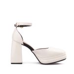 Tacón-Cerrado-Alto-Para-Mujer-Blanco-Beira-Rio-Talla-35-0