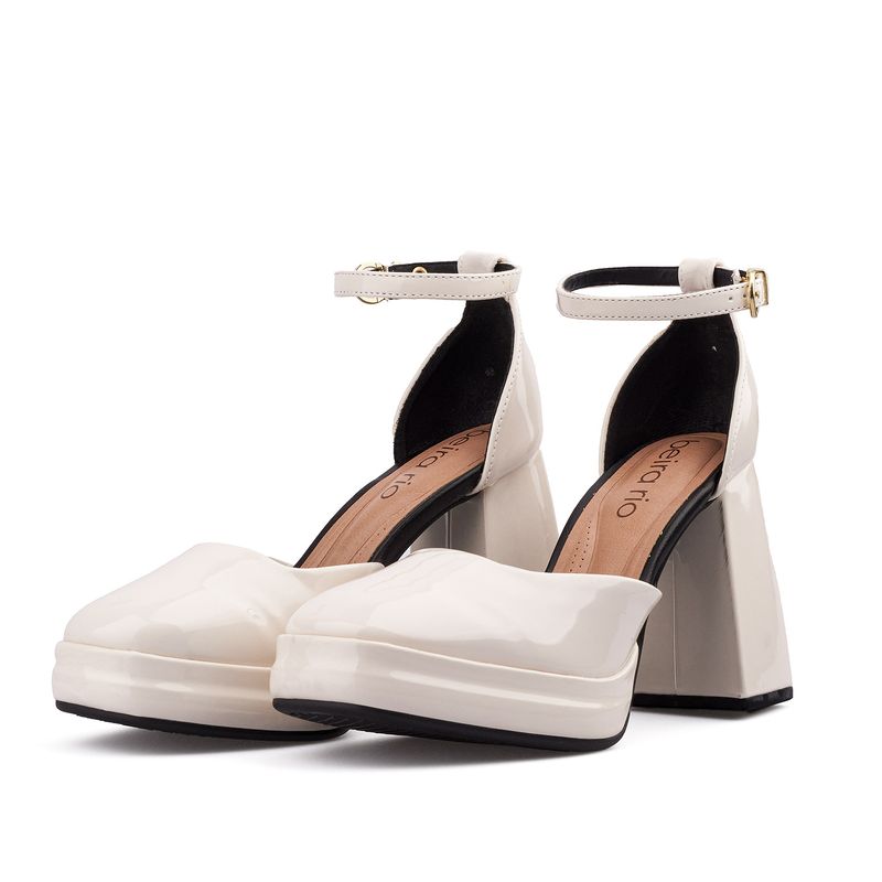 Tacón-Cerrado-Alto-Para-Mujer-Blanco-Beira-Rio-Talla-35-3