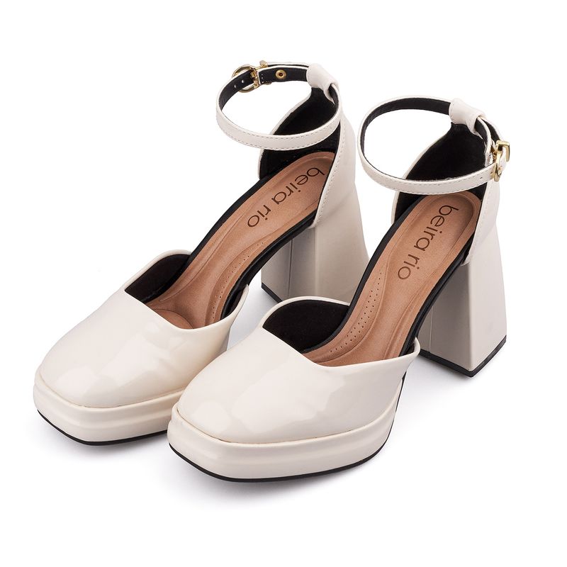 Tacón-Cerrado-Alto-Para-Mujer-Blanco-Beira-Rio-Talla-36-4