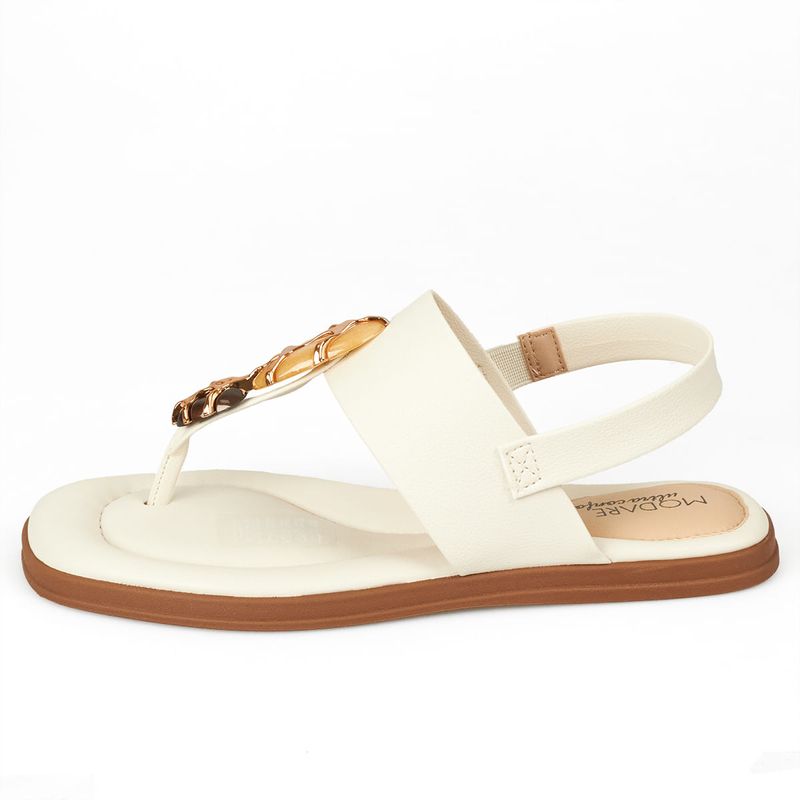 Sandalias-Planta-Baja-Para-Mujer-Blanco-Modare-Talla-35-0