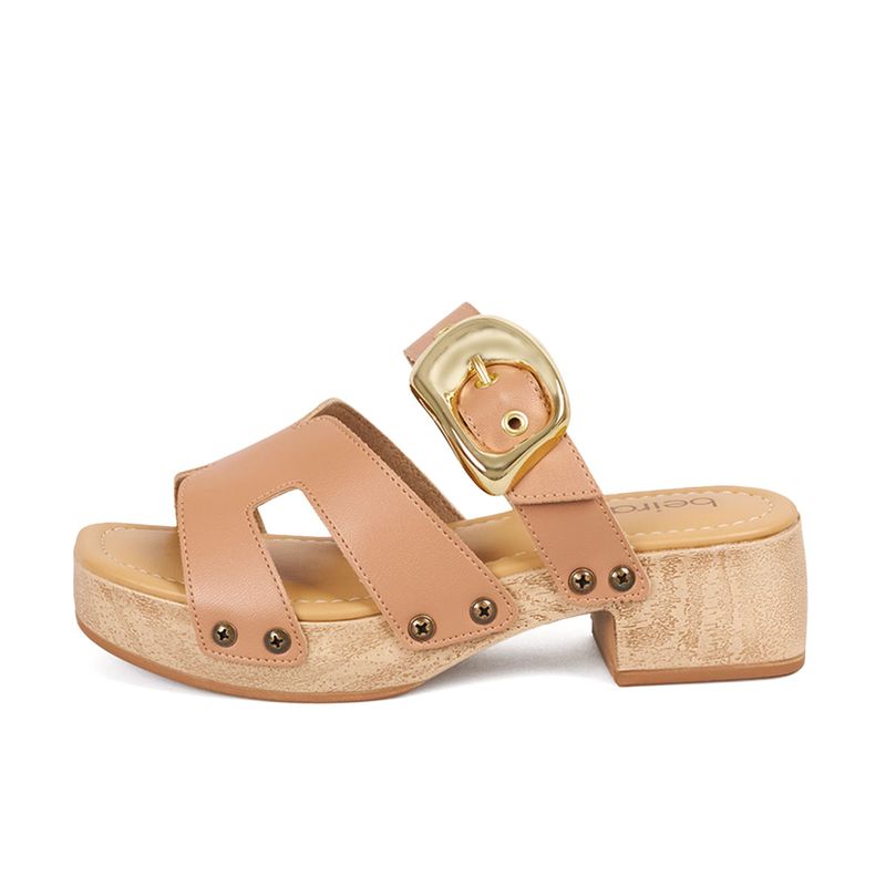Sandalias-Tacón-Medio-Para-Mujer-Nude-Beira-Rio-Talla-35-0