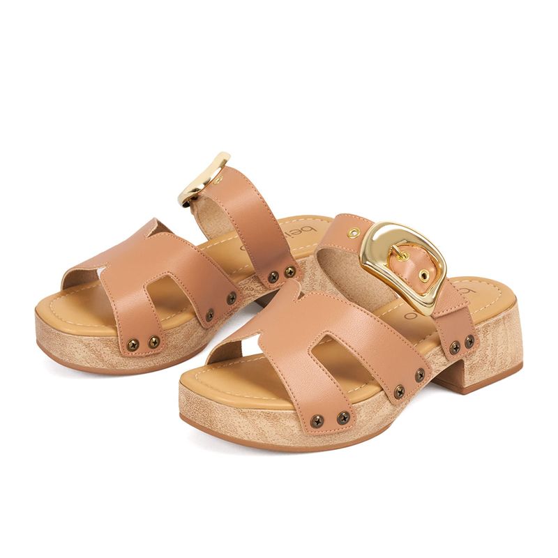 Sandalias-Tacón-Medio-Para-Mujer-Nude-Beira-Rio-Talla-35-3
