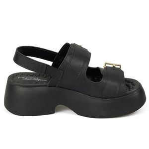 Sandalias Planta Media Para Mujer Negro Modare