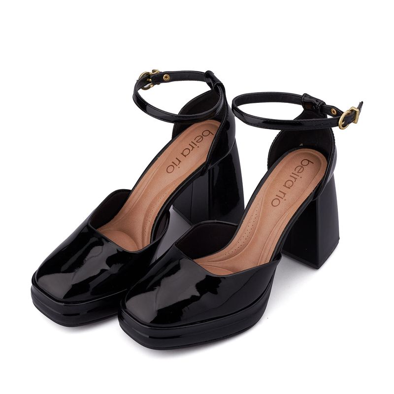 Tacón-Cerrado-Alto-Para-Mujer-Negro-Beira-Rio-Talla-35-4