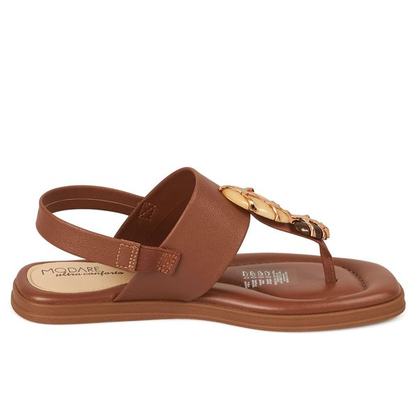 Sandalias Planta Baja Para Mujer Cafe Modare