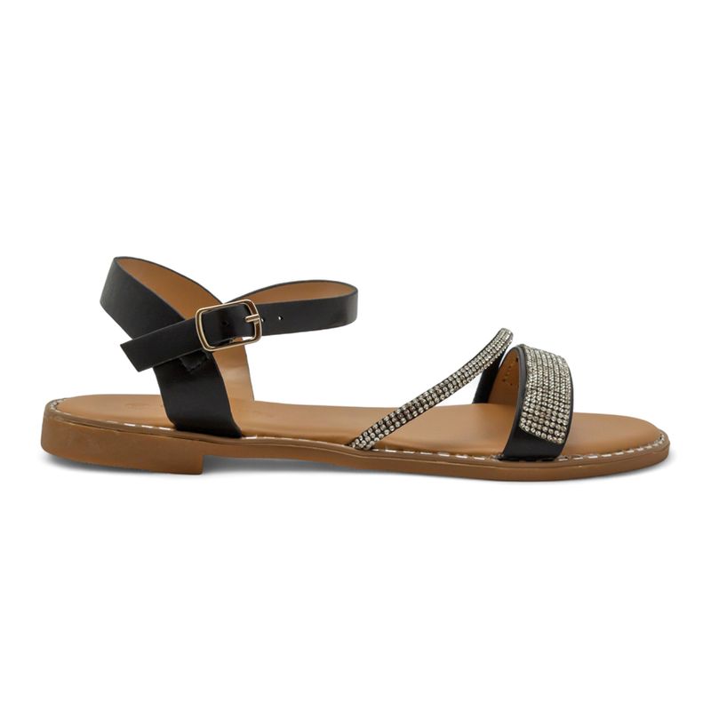 Sandalias-Planta-Baja-Diseño-Mujer-Negro-Via-Spring-Talla-37-0