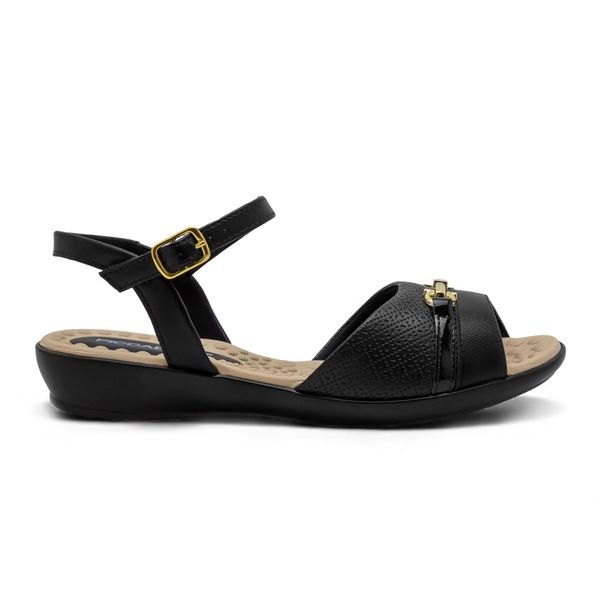 Sandalias Planas Para Mujer Piccadilly Confort Negro