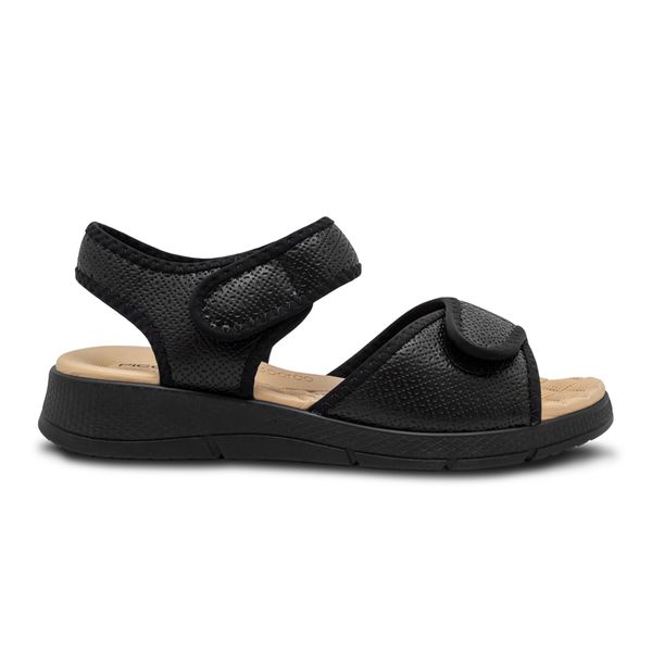 Sandalias Con Doble Ajuste Para Mujer Confort Piccadilly Negro