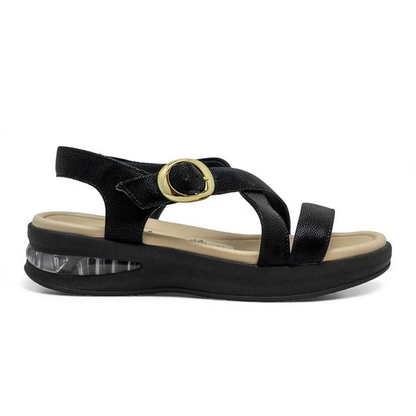 Sandalias Plataforma Media Para Mujer Piccadilly Confort Negro