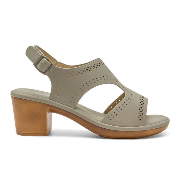 Sandalias con Tacón Gris Via Spring Mujer