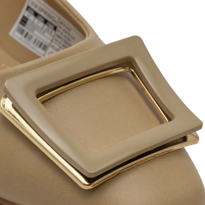 Zapato-Con-Tacón-Bajo-Via-Spring-Beige-Mujer-Talla-36-4