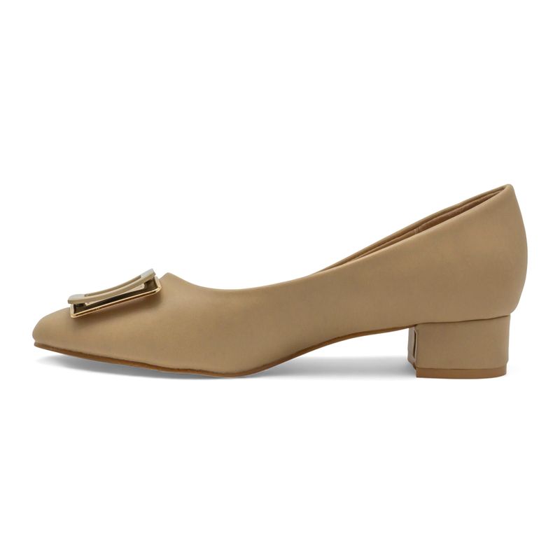 Zapato-Con-Tacón-Bajo-Via-Spring-Beige-Mujer-Talla-37-1