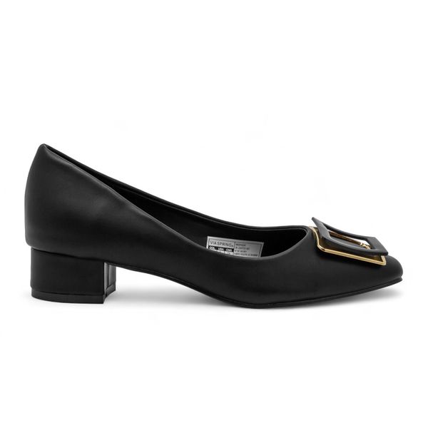 Zapatos Beira RioMujer Tacón Bajo-Comodos Punta Charol Negro