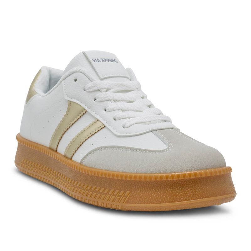 Tenis-Casuales-Blancos-Con-Suela-Naranja-Via-Spring-Mujer--Talla-35-2