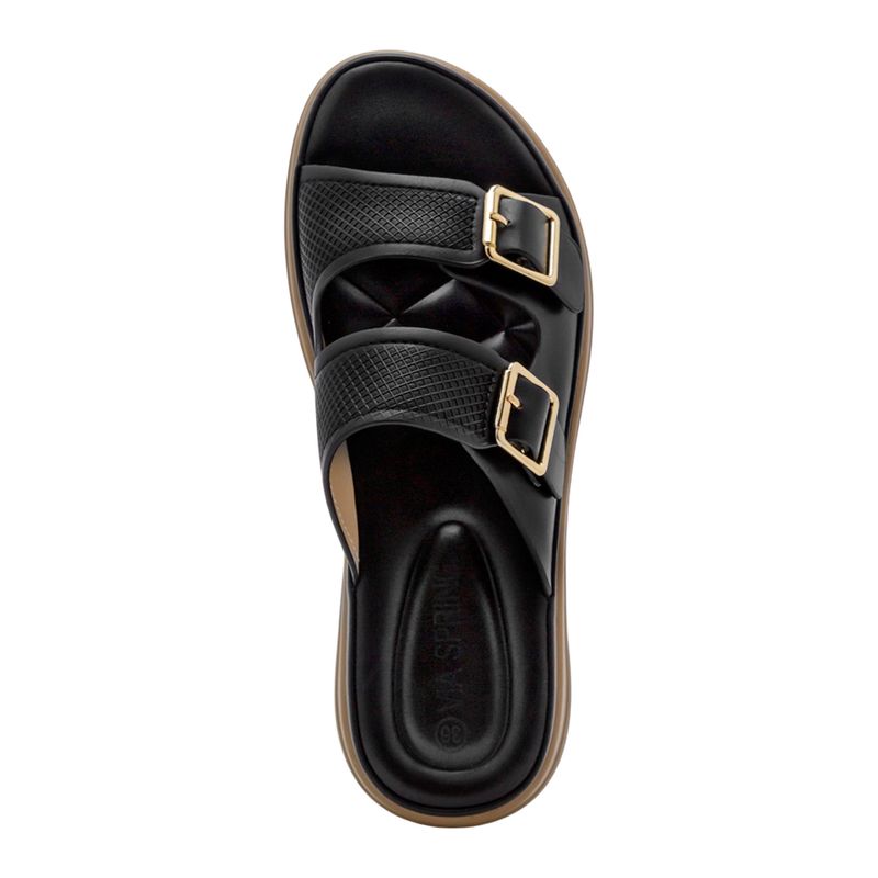 Sandalias-Negras-Con-Hebilla-Mujer-Via-Spring-Talla-38-3