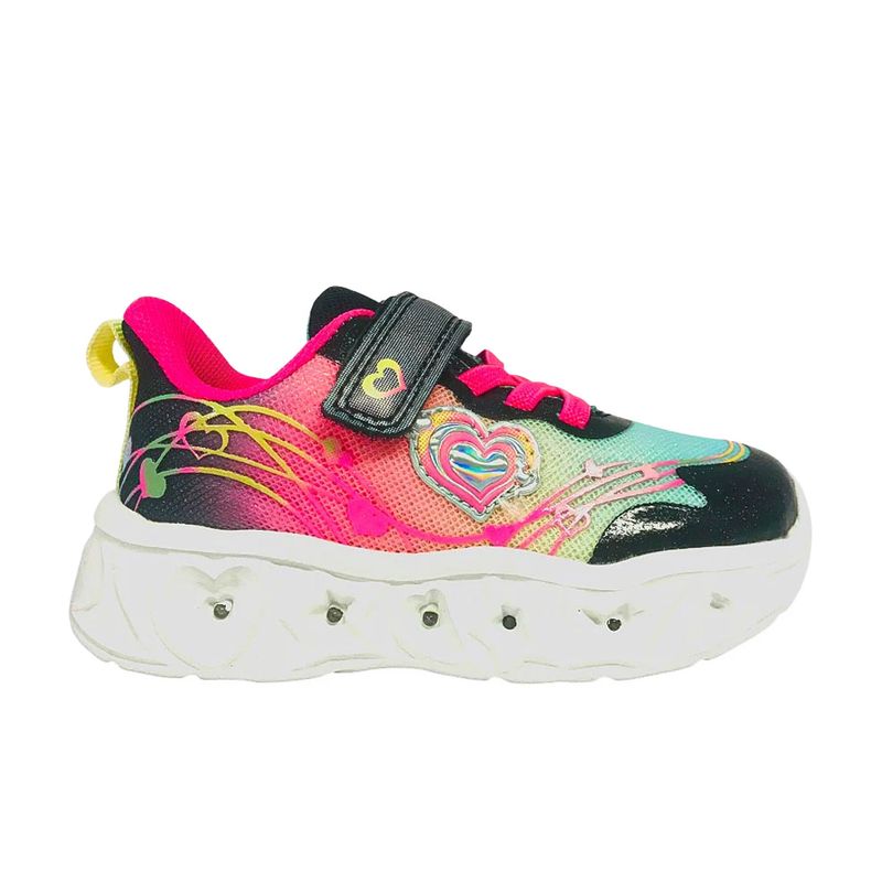 Tenis-Infantil-Con-Luces-Negro-Fucsia-Athletic-Air--Talla-23-0