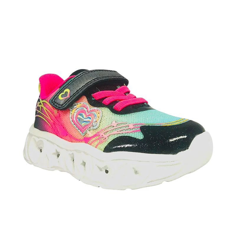 Tenis-Infantil-Con-Luces-Negro-Fucsia-Athletic-Air--Talla-23-1