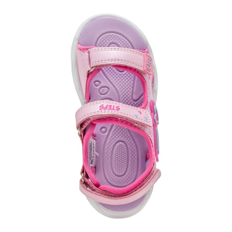 Chanclas-Con-Velcro-Niña-Rosa-Steps-Talla-27-4