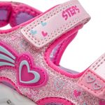 Chanclas-Con-Velcro-Niña-Rosa-Steps-Talla-27-5