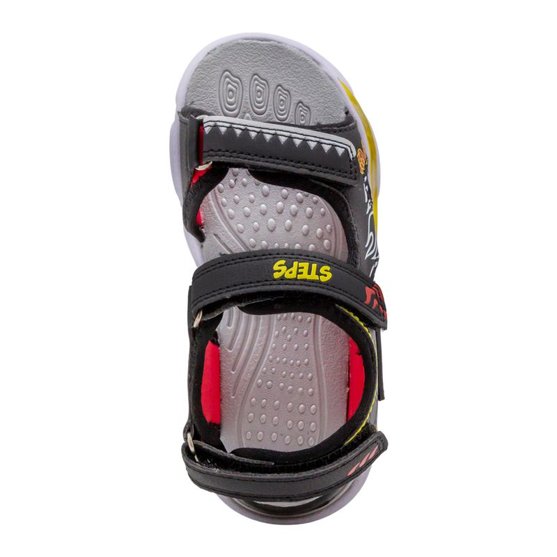 Chanclas-Con-Velcro-Niño-Negro-Steps-Talla-24-4