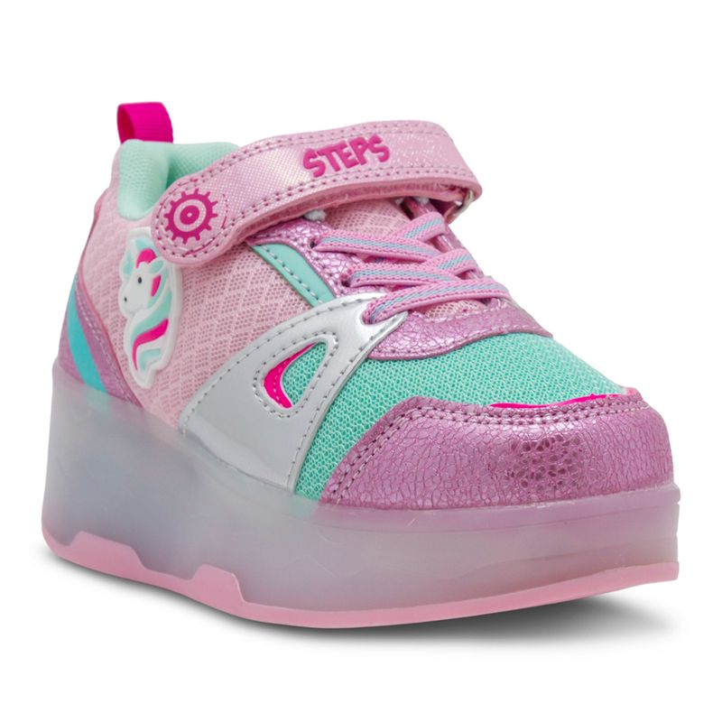 Tenis-Con-Patin-Niña-Rosa-Steps-Talla-30-2