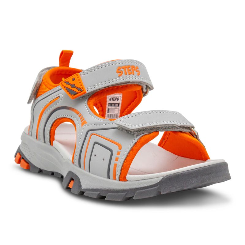 Chanclas-Con-Velcro-Niño-Gris-Steps-Talla-30-2