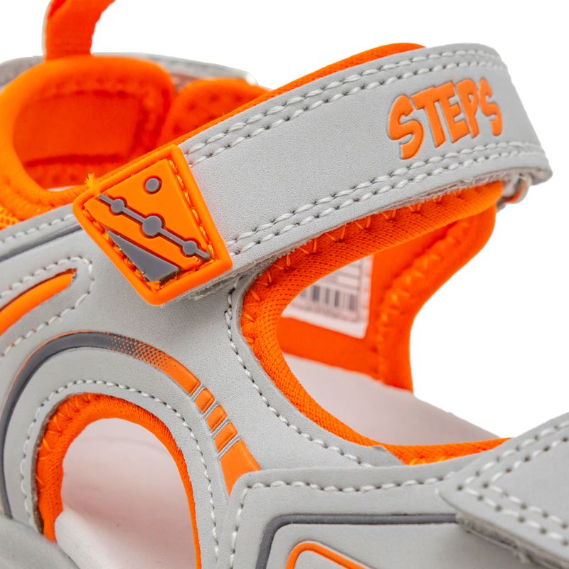 Chanclas-Con-Velcro-Niño-Gris-Steps-Talla-30-5