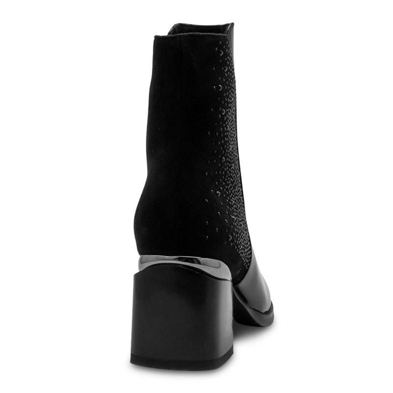 Botines-Azules-Con-Detalles-Tipo-Diamantes-Via-Spring-Mujer-Talla-36-3