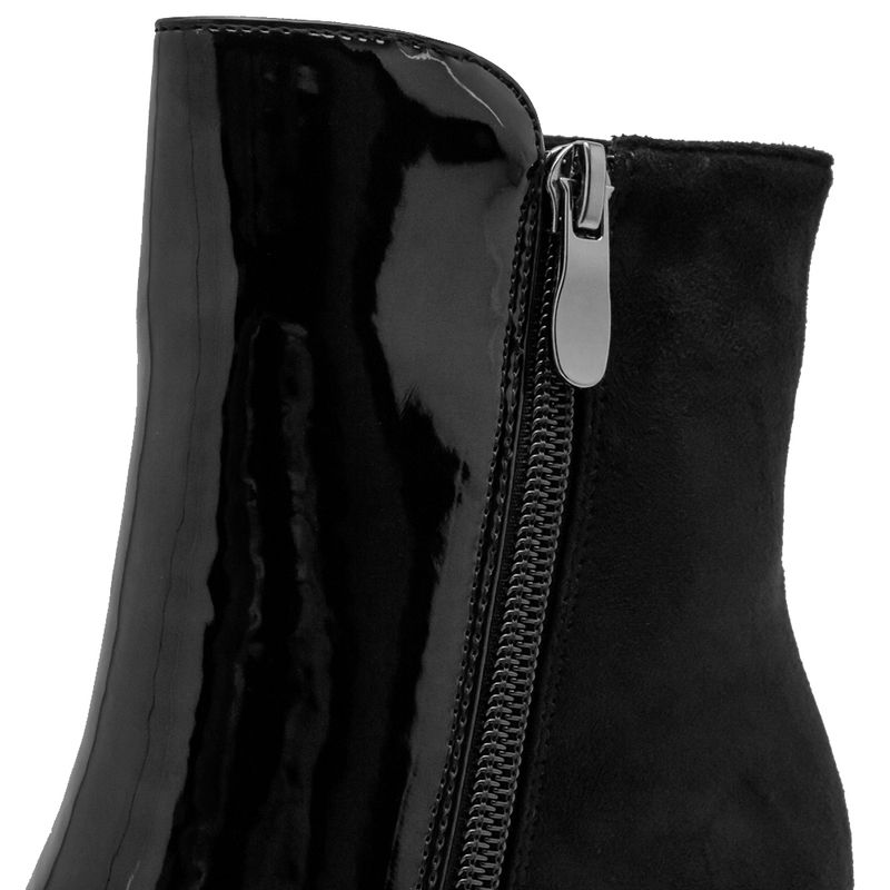 Botines-Azules-Con-Detalles-Tipo-Diamantes-Via-Spring-Mujer-Talla-37-4