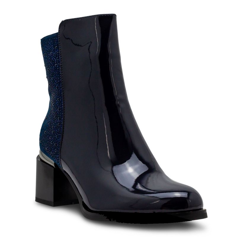 Botines-Azules-Con-Detalles-Tipo-Diamantes-Via-Spring-Mujer-Talla-37-2