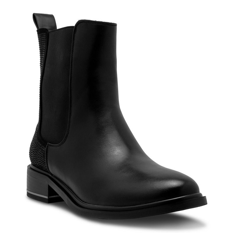 Botines-Negros-Con-Detalles-Y-Tacón-Bajo-Via-Spring--Talla-36-2
