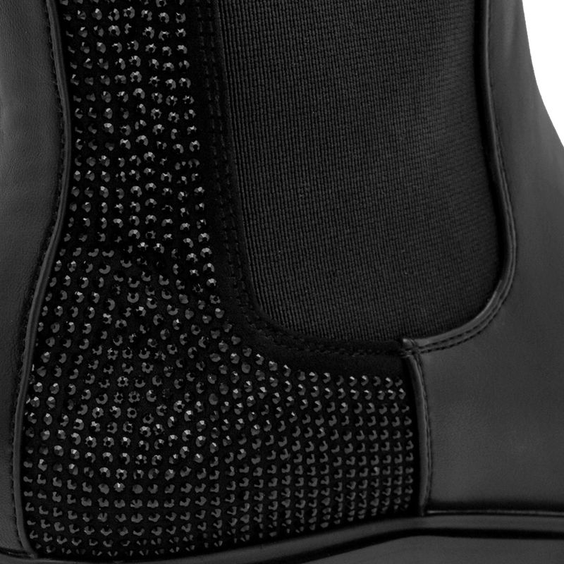 Botines-Negros-Con-Detalles-Y-Tacón-Bajo-Via-Spring--Talla-36-5