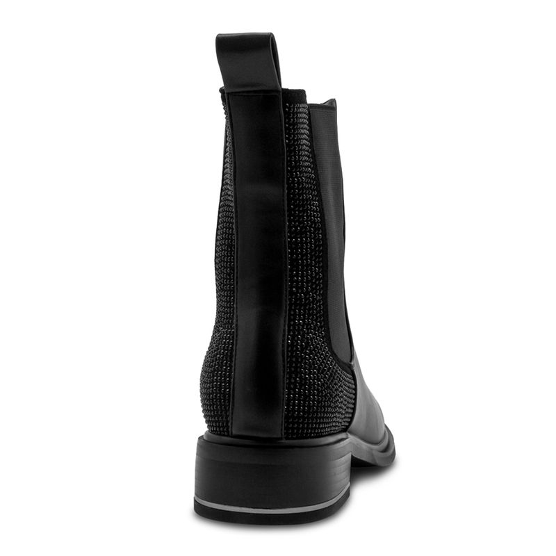 Botines-Negros-Con-Detalles-Y-Tacón-Bajo-Via-Spring--Talla-37-3