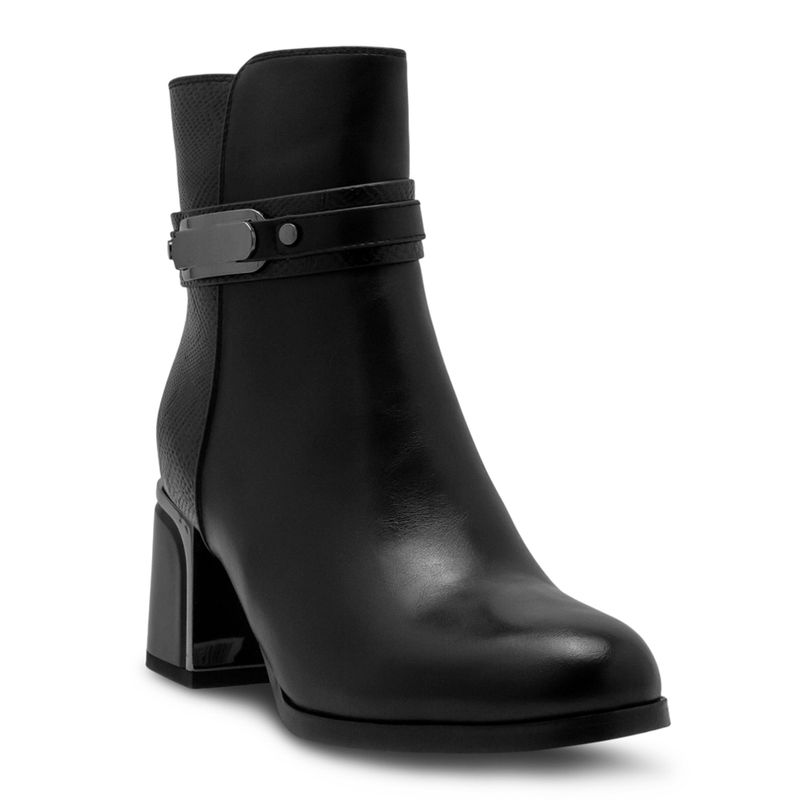 Botines-Negros-Con-Tacón-Alto-Y-Cremallera-Via-Spring-Mujer-Talla-36-2