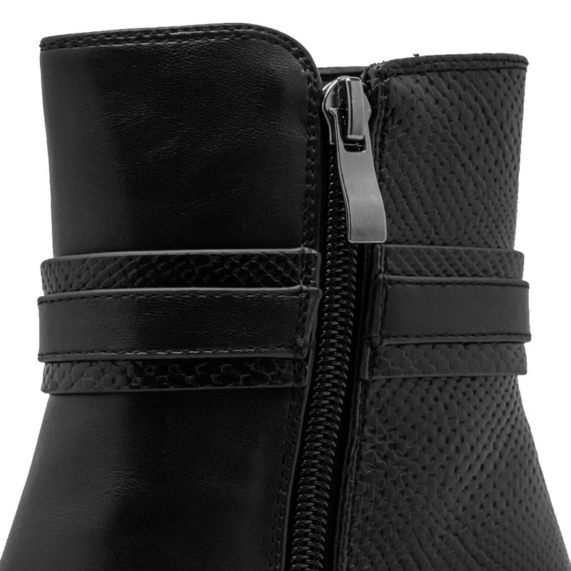 Botines-Negros-Con-Tacón-Alto-Y-Cremallera-Via-Spring-Mujer-Talla-36-4