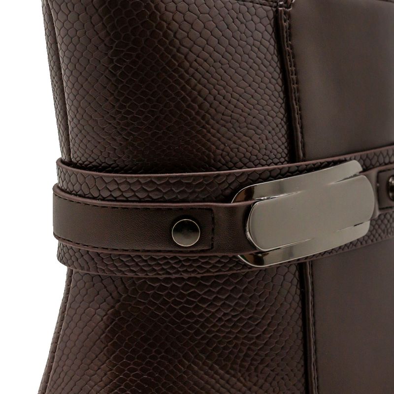 Botines-Marrón-Con-Tacón-Cuadrado-Via-Spring-Mujer-Talla-36-5