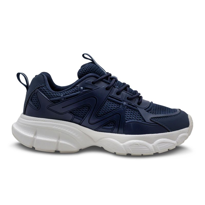 Tenis-Con-Plataforma-Deportivos-Azules-Mujer-Via-Spring-Talla-37-0