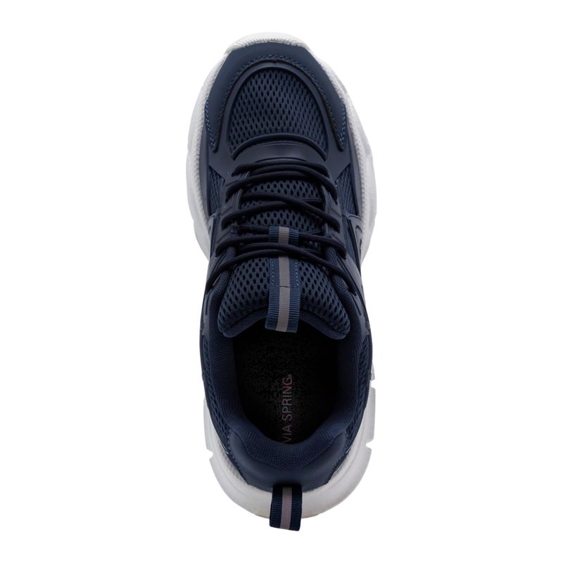 Tenis-Con-Plataforma-Deportivos-Azules-Mujer-Via-Spring-Talla-37-4