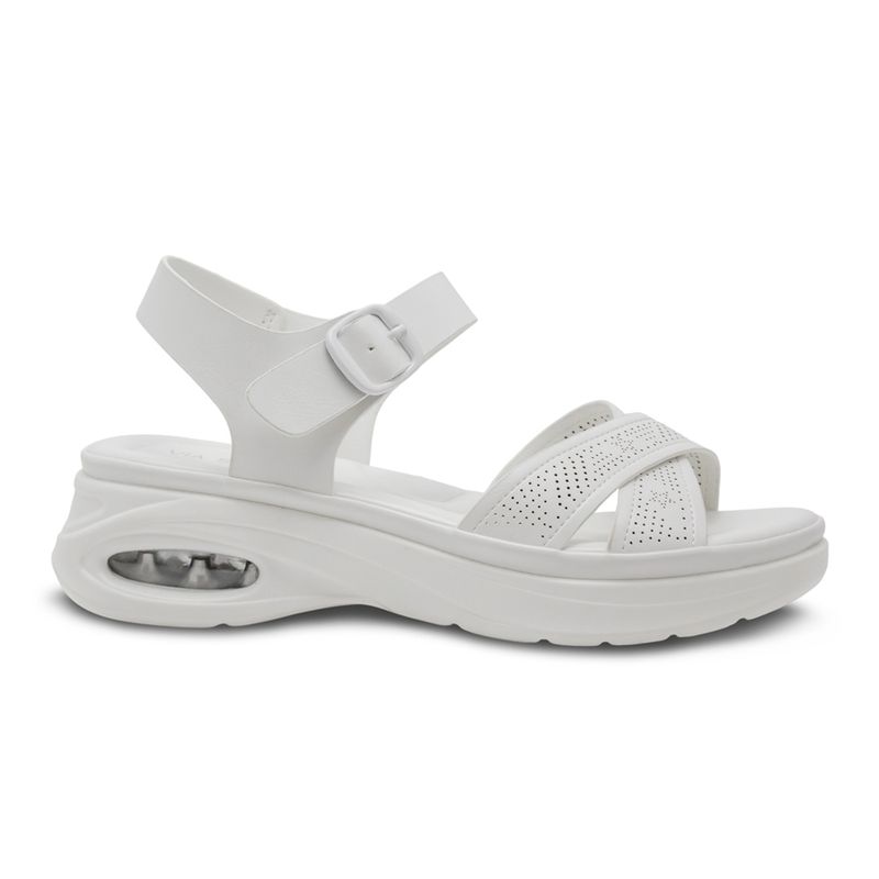 Sandalias-Blancas-Mujer-Con-Cámara-De-Aire-Via-Spring-Talla-39-0