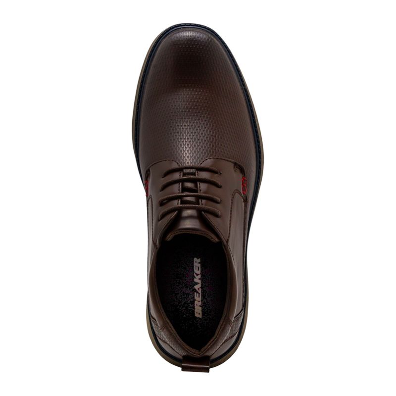 Zapatos-Casuales-Café-Con-Cordones-Hombre-Breaker-Talla-41-4